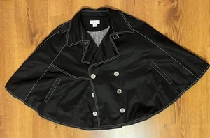 Jennifer Lopez Jacket J Lo Black With Buckles Umbrella Style Black Women’s Large - Picture 1 of 6