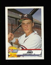 1993 Fleer CHIPPER JONES PRO CARDS AAA All-Star Game #AAA-1 RICHMOND BRAVES  RC