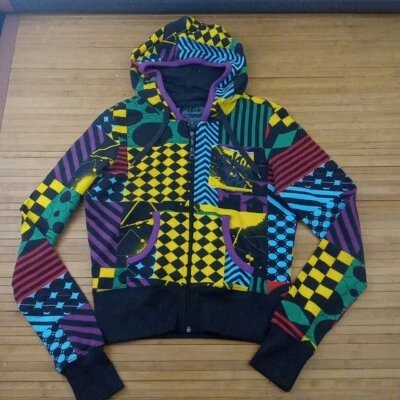 Sudadera con Capucha Ecko Roja Geométrica Abstacto Cremallera Completa Juvenil XL Se Ajusta a Mujer S de Colección Foto 1 de 4