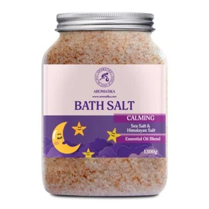 Beruhigendes Badesalz 1300 g - Badesalz mit Ätherischen Ölen Sandelholz & Ber... - Bild 1 von 8