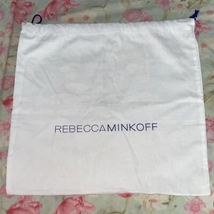 Rebecca Minkoff White 13X12 Drawstring Dust Bag - Picture 1 of 2