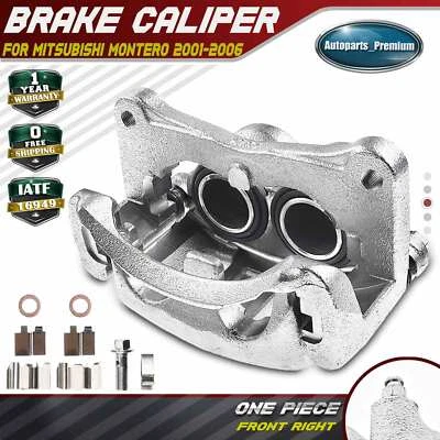 Pinza de freno de disco con soporte para Mitsubishi Montero 01-06 3,8 L 3,5 L delantera derecha Foto 1 de 4