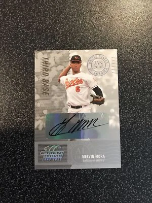 梅尔文·莫拉 1 2005 年 LEAF CENTURY 系列邮政标志银色亲笔签名/100 — 第 1/2 张图片