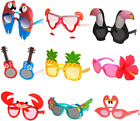 Lunettes de soleil fête Ocean Line Luau - 9 paires de lunettes hawaïennes drôles, fun tropical