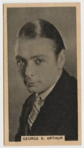 George K Arthur vintage 1929-33 Godfrey Phillips Cinema Stars Tobacco Card #12 - Picture 1 of 2