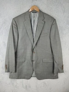 Ralph Ralph Lauren Blazer Men sz 46L Sport Coat Suit Jacket Herringbone Gray - Picture 1 of 14
