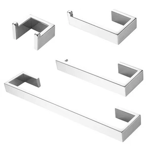 Cubilan 4-teiliges Badbeschlag-Set mit Toilettenpapierhalter, Handtuchhaken und 23,6 - Bild 1 von 8