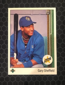 ⚾ 1989 Upper Deck Baseball #13 Gary Sheffield - Rookie RC - Milwaukee Brewers ⚾ - Bild 1 von 2