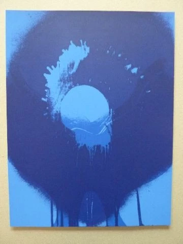 OTTO PIENE - Siebdruck / Serigraphie 1977 "Heseler Blue" !! - Bild 1 von 1