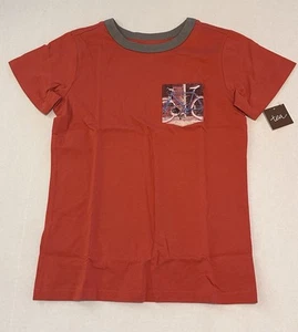 Tea Collection Rail Trail Bicycle Photo Pocket Tee, size 12, NWT - Picture 1 of 3