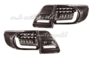 NEON LED Tail Lights BLACK for 2011 2012 2013 Toyota Corolla Altis - Picture 1 of 2
