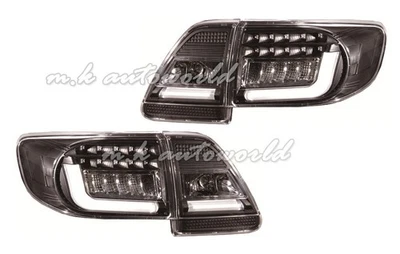 NEON LED Tail Lights BLACK for 2011 2012 2013 Toyota Corolla Altis - Image 1 of 2