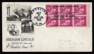 #1036b 4c Lincoln, Art Craft-Torn Flap H/C FDC [1] **ANY 5=FREE SHIPPING** - Picture 1 of 1