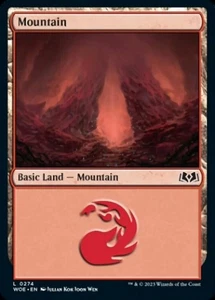 Mountain (0274) - Foil - Wilds of Eldraine #0274 MTG Magic The Gathering - Picture 1 of 1