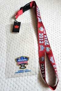 NWT 2012 ALLSTATE SUGAR BOWL LANYARD MICHIGAN WOLVERINES VIRGINIA TECH HOKIES - Picture 1 of 4