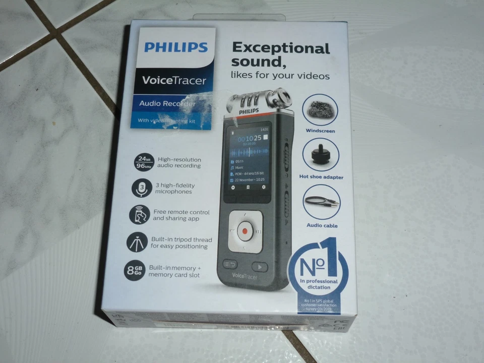 Philips VoiceTracer Audio Recorder With Video-shooting Kit Dvt7110 -jl0348