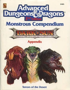 MC12 DARK SUN  MONSTROUS COMPENDIUM EXC! Appendix D&D Monster Manual TSR #2405 - Picture 1 of 3