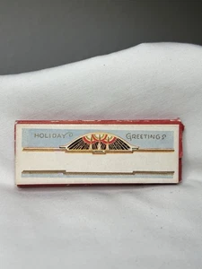 RARE Vintage American Colortype Christmas Gift Dressing Tags ~ Candles - Picture 1 of 9
