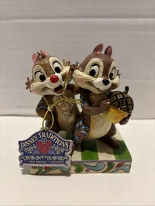 Jim Shore Disney Traditions Nutty Buddies Chip & Dale Chipmunks Figurine  - Picture 1 of 13