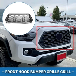 Griglia griglia paraurti anteriore per Toyota Tacoma 2021-2023 cromo tono argento - Foto 1 di 6