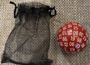 Neu D100 DNDND 100-seitige Würfel Dungeons & Dragons rot/weiß - Bild 1 von 1