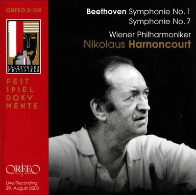 BEETHOVEN Symphonies 1 and 7; Nikolaus Harnoncourt - Vienna (CD, 2016, Orfeo) - Image 1 of 2