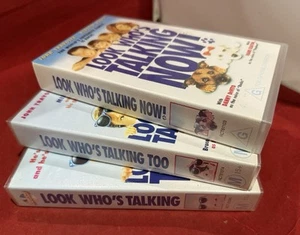 Look Who’s Talking Trilogy VHS Box Set Retro Vintage Video Cassettes x3 Lot 2159 - Foto 1 di 5