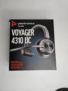 HP Plantronics Poly Voyager 4310 UC Bluetooth Wireless Headset - Black - Picture 1 of 7