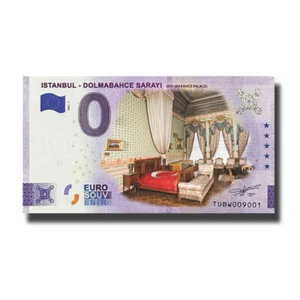 Banconota ricordo 0 euro Istanbul Dolmabahce Sarayi colore Turchia TUBW 2022-1 - Foto 1 di 3