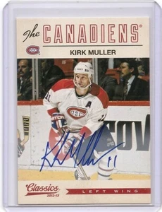 Tarjeta automática 2012-13 Panini Classics Kirk Muller Montreal Canadiens - Imagen 1 de 2