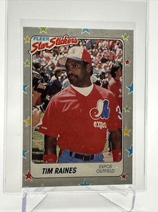 1988 Fleer Star Stickers Tim Raines Baseball Card #97 NM-MT FREE SHIPPING