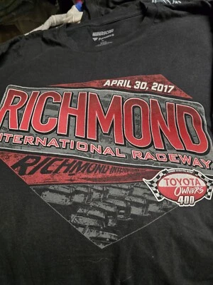Richmond International Raceway Toyota Owners 400 April 30, 2017 T-shirt XL NWT - Image 1 of 2