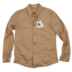 HELMUT LANG Vintage Hemd Shirt Gr 50 Tan Made in Italy Utility 03-5770-1055 Work