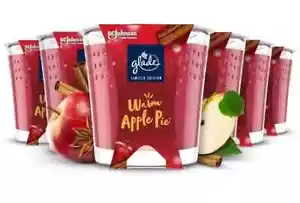 Glade Jar Candle Up to 30 Hour Burn Time, Warm Apple Pie, Pack of 6 (6 x 112g) - Picture 1 of 1