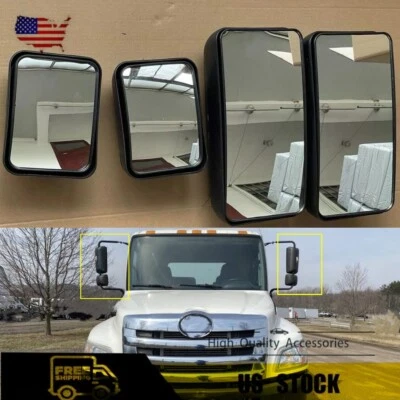 4X For 2008-2020 HINO 145 165 238 258 268 338 7.7L Left+Right Side Door Mirror - Image 1 of 4