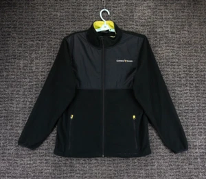 Guinness Rugby Jacket Mens Large Black Full Zip Fleece Outdoor Sports Stout Beer - Picture 1 of 12