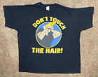 Johnny Bravo Shirt Men Sz 3XL Black Don’t Touch The Hair Cartoon Network