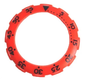 SWATCH - LÜNETTE RING SCUBA 200 Orange Elektrisch Metallring - NEU - Bild 1 von 3