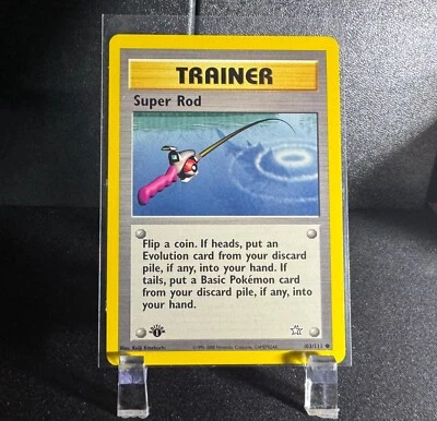 Pokemon Vintage 2000 TCG Super Rod 1st Edition Neo Genesis 103/111 Common - NM - Image 1 of 2