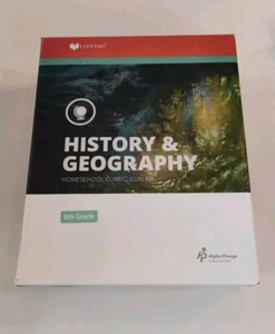 Lifepac History/Geography 8th Grade Box Set, St Wrk Bks Units 2-10+TG,Missing#1 - Picture 1 of 10