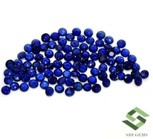Natural Blue Sapphire AAA+ Round Cut 6 mm 18 Pcs Loose Gemstone Certified. - Picture 1 of 3