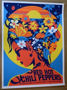 RED HOT CHILI PEPPERS - 2023 - VANCOUVER - DAN STILES - POSTER - BC PLACE - FLOH - Bild 1 von 5