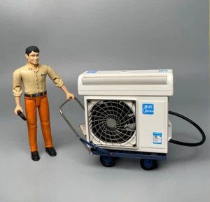 Modellino in miniatura 1/12 unità esterna modello condizionatore giocattolo modellino macchina nuovo - Foto 1 di 5