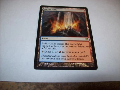 SULFUR FALLS LAND RARE INNISTRAD RARE LP FREE SHIPPING WITH TRACKING - Image 1 of 2