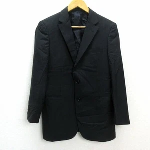 Burberry London Two-Button Suit Jacket Black 94-84-170 Men's 100% Wool Stripe - Picture 1 of 3