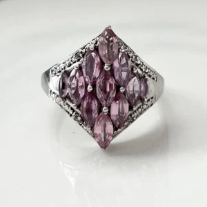 ๐STS DESIGN LIGHT PURPLE AMETHYST STERLING SILVER .925 RING 8 ๐ - Picture 1 of 5