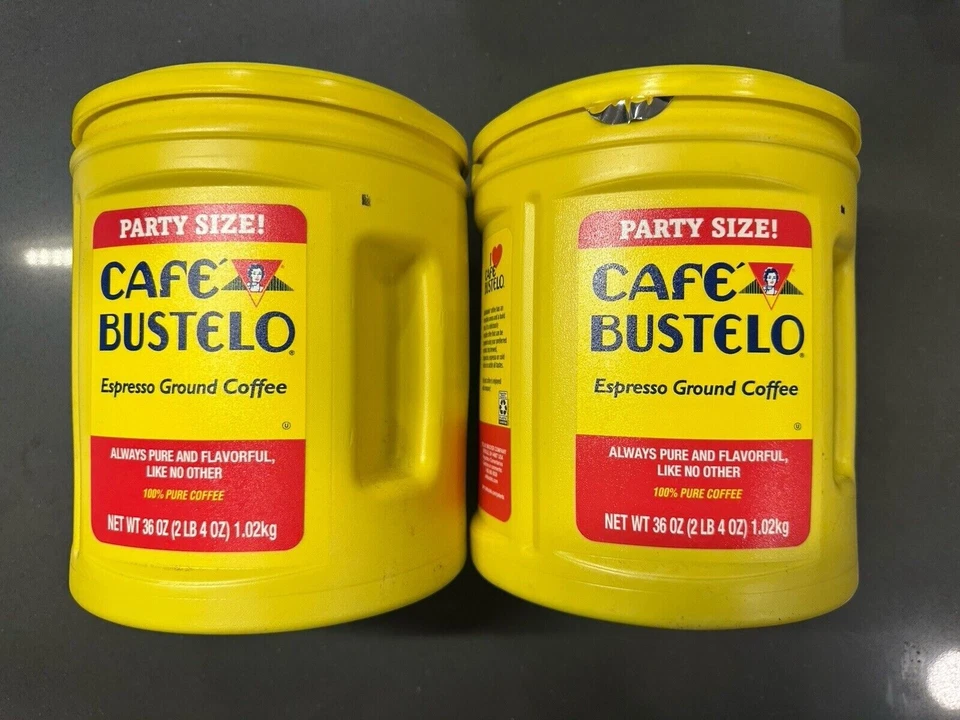 CAFÉ BUSTELO Cafe Bustelo Espresso Ground Coffee, Dark Roast, 36-Ounce (2 pack)