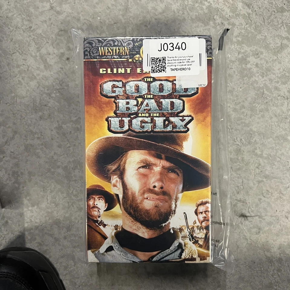 Sealed The Good The Bad and The Ugly VHS 1999 Vintage Clint Eastwood Rare - Image 1 of 3