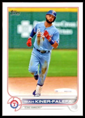2022 TOPPS #93 ISIAH KINER-FALEFA TEXAS RANGERS - Image 1 of 2