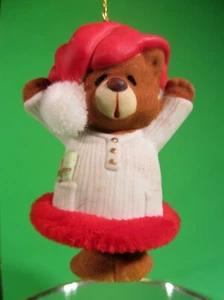 Jasco Soft n Snoozy Chimers Sleepy Bear Bisque Porcelain Bell Ornament with Box - Picture 1 of 7